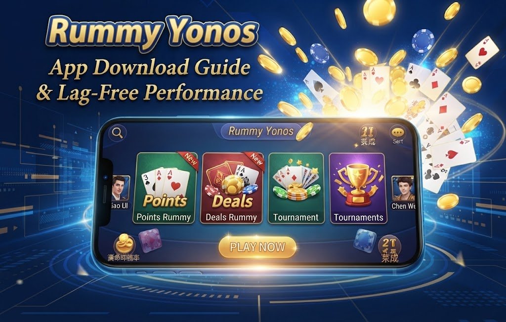 Download Rummy Yono and enjoy a smooth, lag-free mobile gaming experience 📱